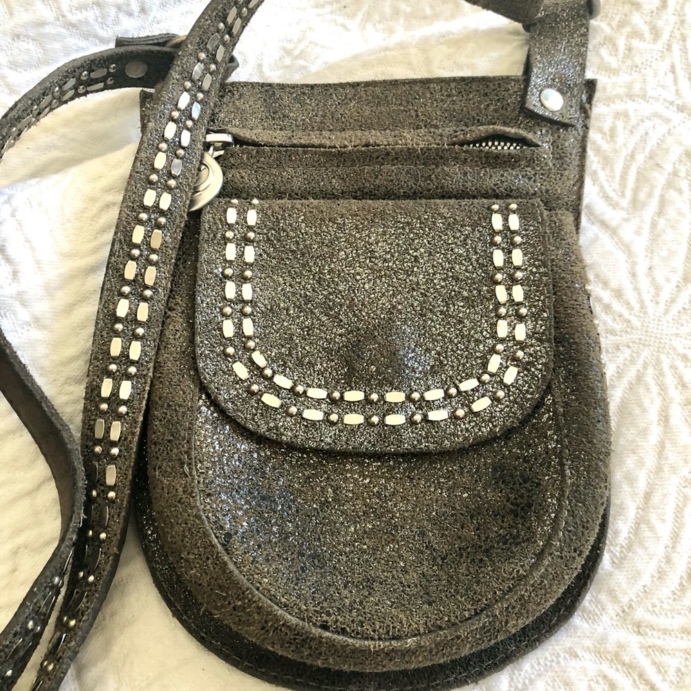 Calleen Cordero Suede Crossbody Messenger Bag